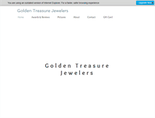 Tablet Screenshot of goldentreasurejewelers.com